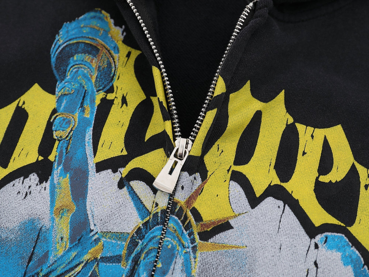 God Speed Zip Up Hoodie-G129