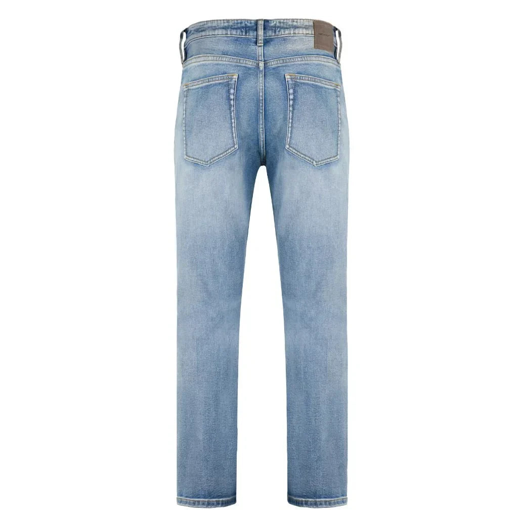 LIGHT WASH BLUE SELVEDGE DENIM