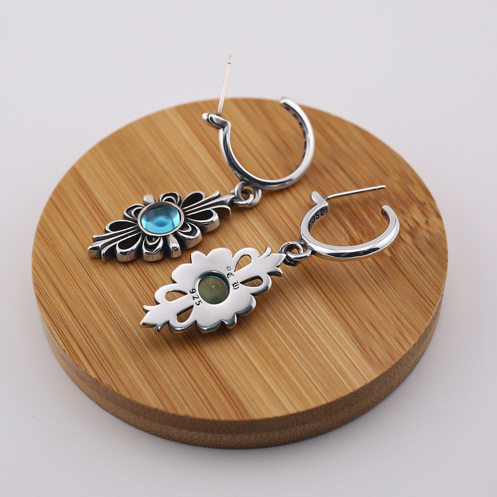 Chrome Hearts sapphire earrings