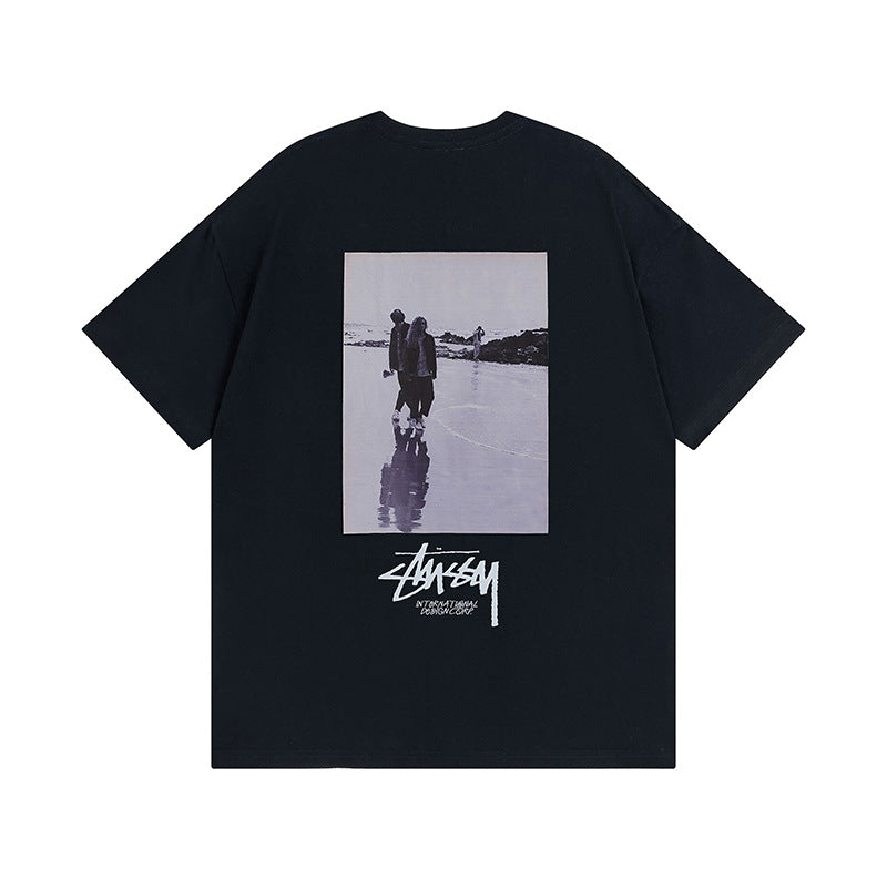 Stussy T Shirts Casual Loose Couple T Shirts