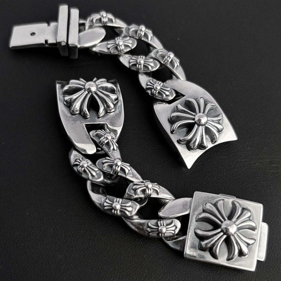 Chrome Hearts cross flower high-end watch strap