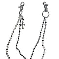 Chrome Hearts cross waist chain bag chain double chain pendant