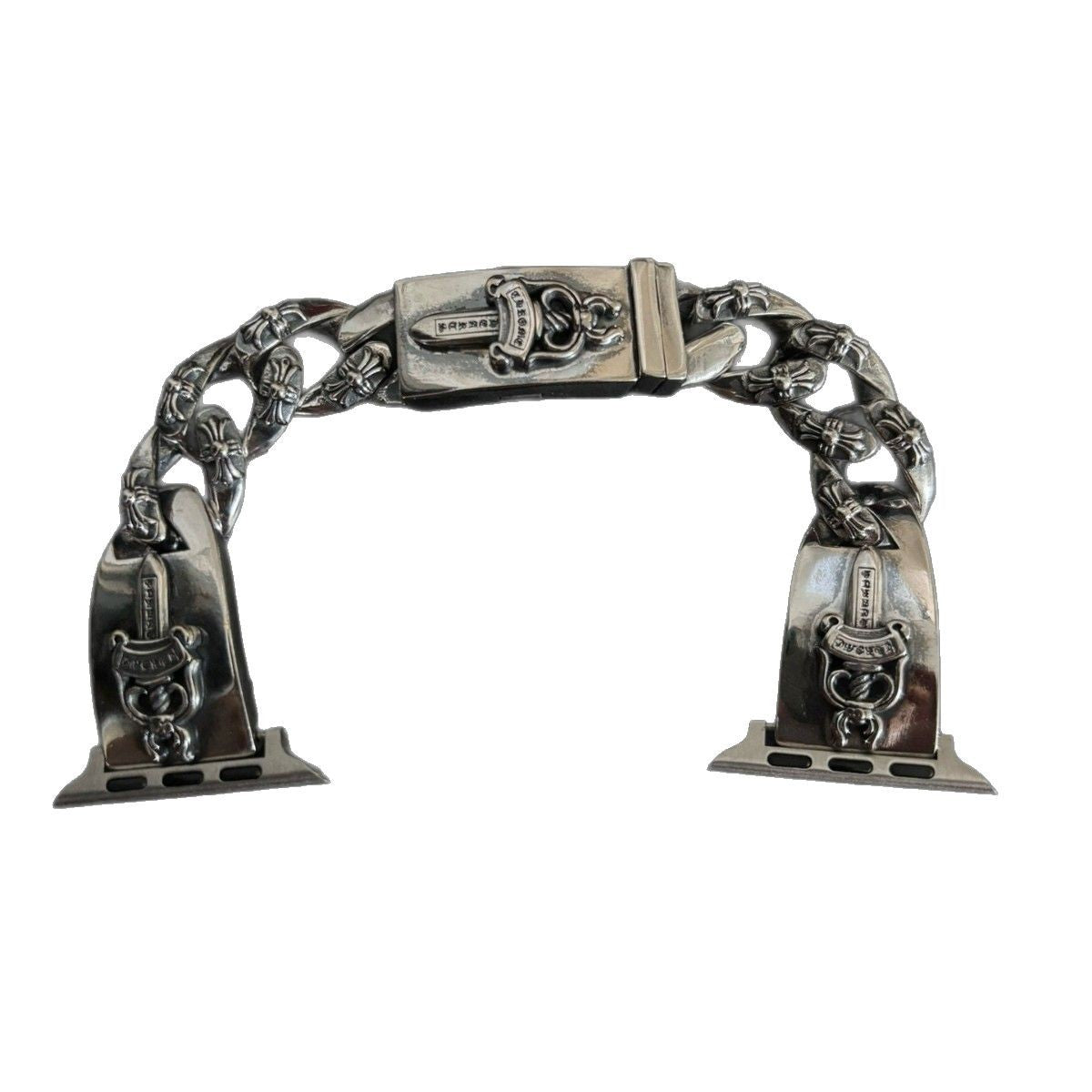 Chrome Hearts sword buckle cross watch strap