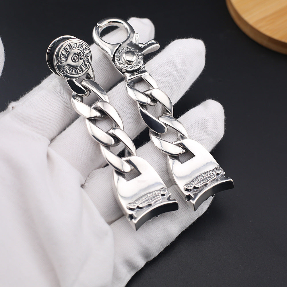 Chrome Hearts cross flower buckle watch strap