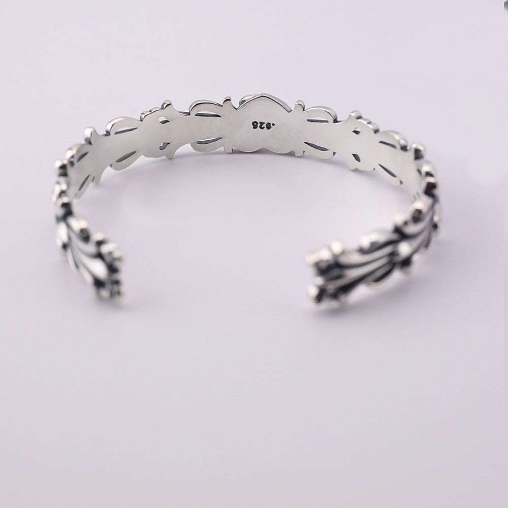 chrome hearts Gem Heart Love Cuff Gem bracelet