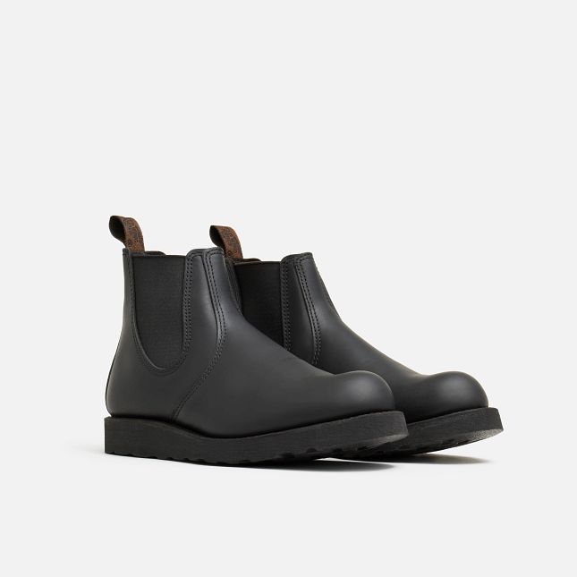 Red Wing Men's 6-inch Classic Chelsea in Black Harness Leather