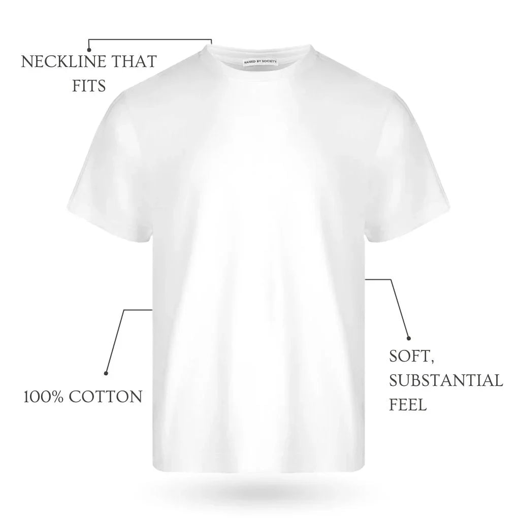 WHITE LOOPWHEELED T-SHIRT 3-PACK